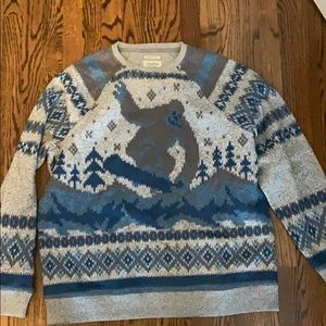 Lucky Brand vintage style sweater crew neck